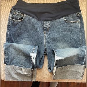 Motherhood maternity crop jeans - large